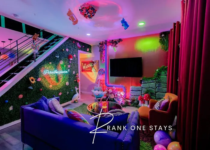 King Bed / Free Parking / Arcade / Bbq / Patio